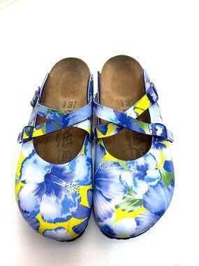 Birkenstock Dorian size 42 Blue & Yellow - Women's Like NEW
